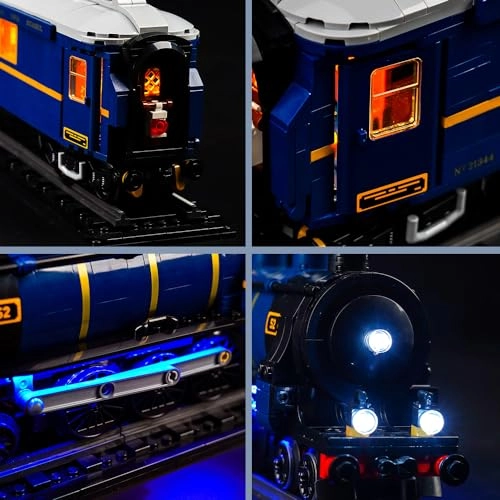 Remote Control LED Light Set - Copper for LEGO The Orient Express Train 21344 5V