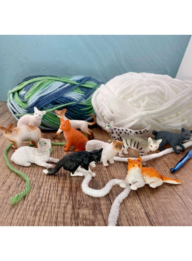 Domestic Cats Mini Figurines 11 pcs