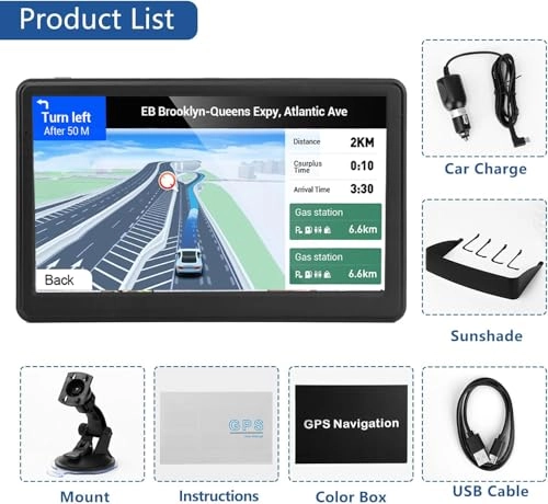 GPS Navigator for Trucks 7078 - 7 inch Free Lifetime Map Updates