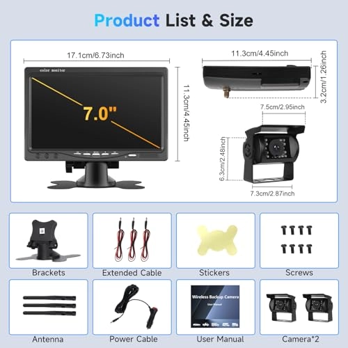 Wireless Reverse Camera Kit - IR Night Vision Wireless 752 X 582 pixels