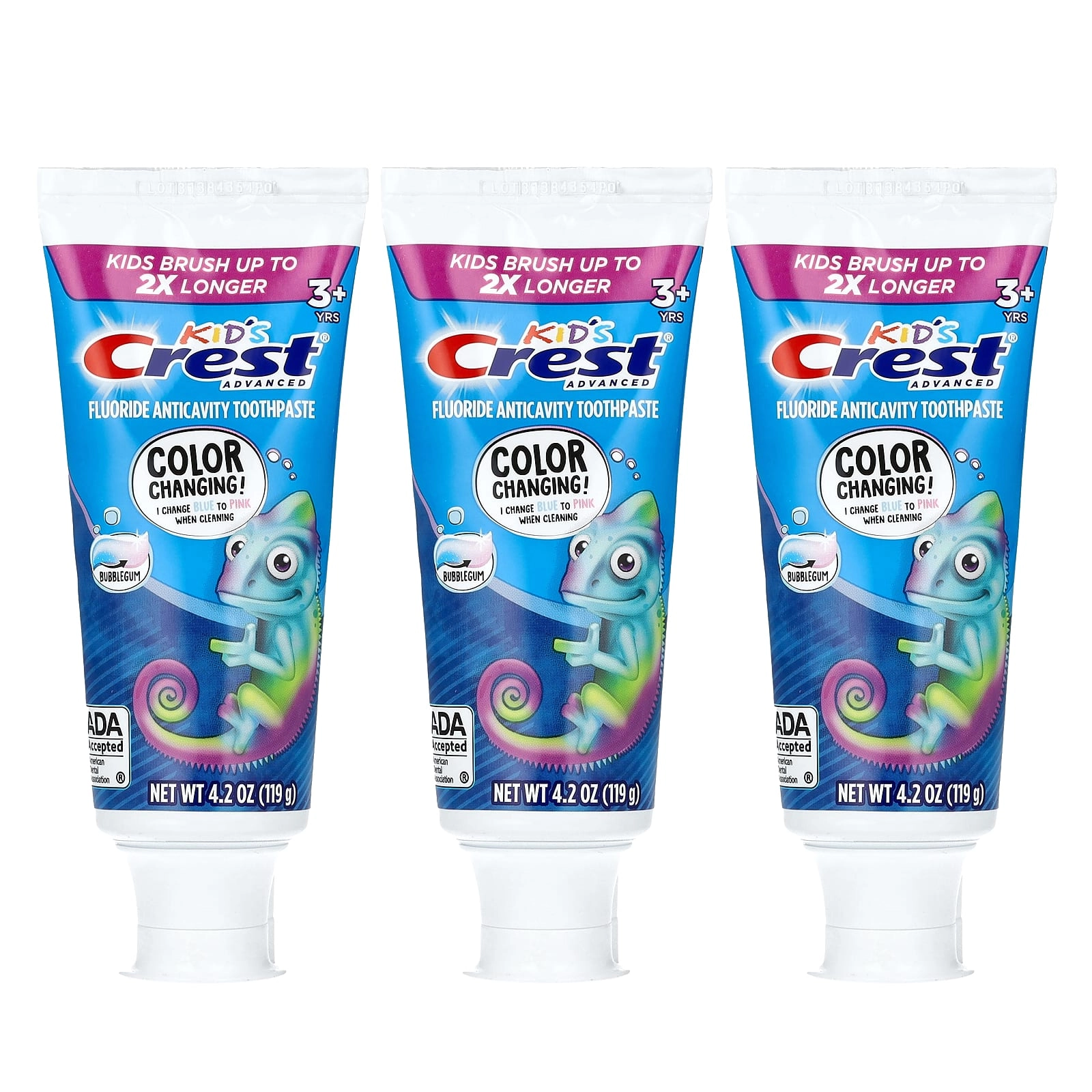 Crest Kids Advanced Fluoride Bubblegum Toothpaste 3+ Yrs 119 g