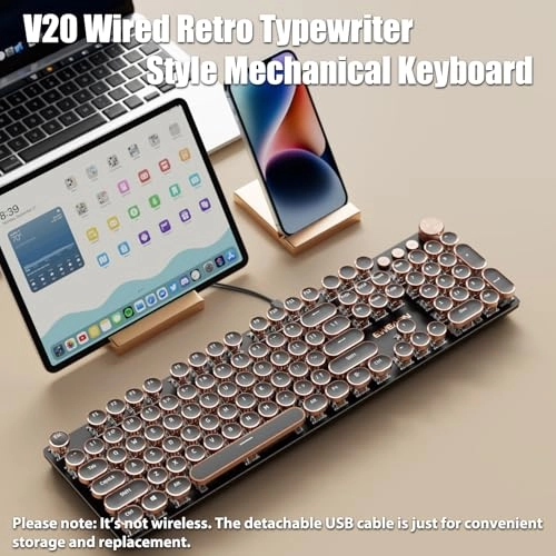 Typewriter Style Mechanical Keyboard - USB-C Wired