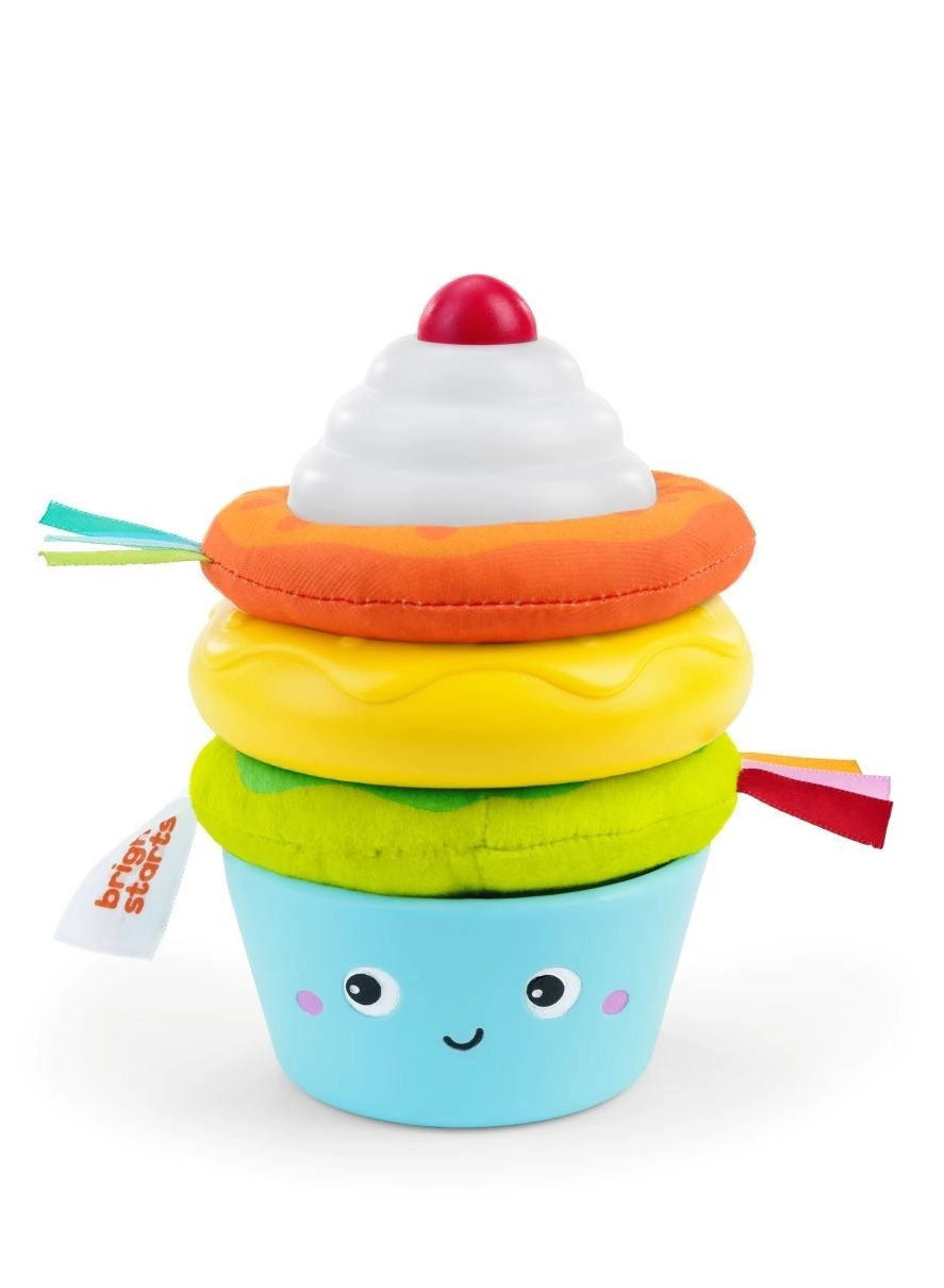 Bright Starts Cupcake Tower - 6 to 36 Months 3 pieces