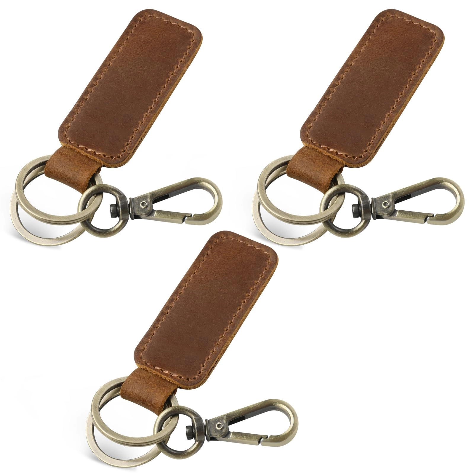 Leather Keychain - Car