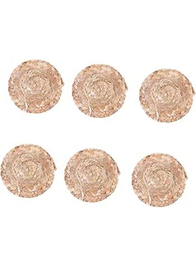 COOLHIYA Mini Hat - 6PCS Woven Raffia