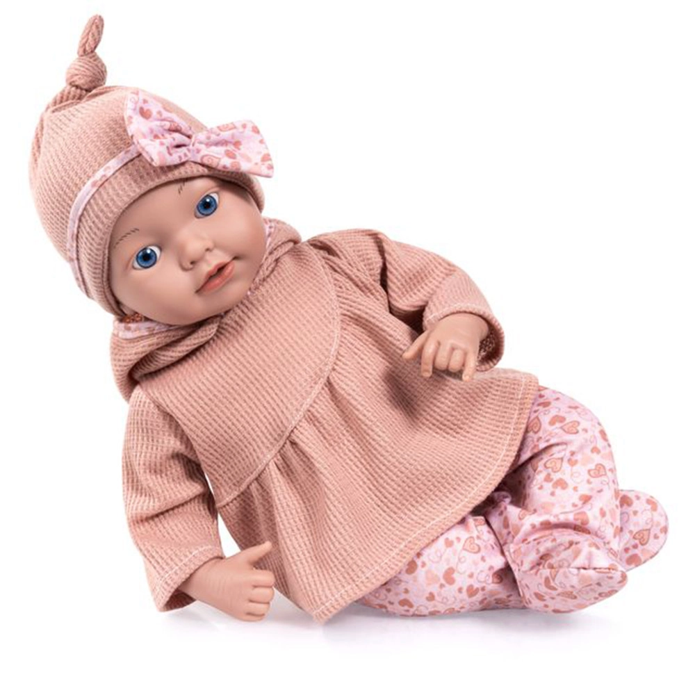 Reborn Baby Doll Playset - 38 cm Pink Ages 18 months+ Set