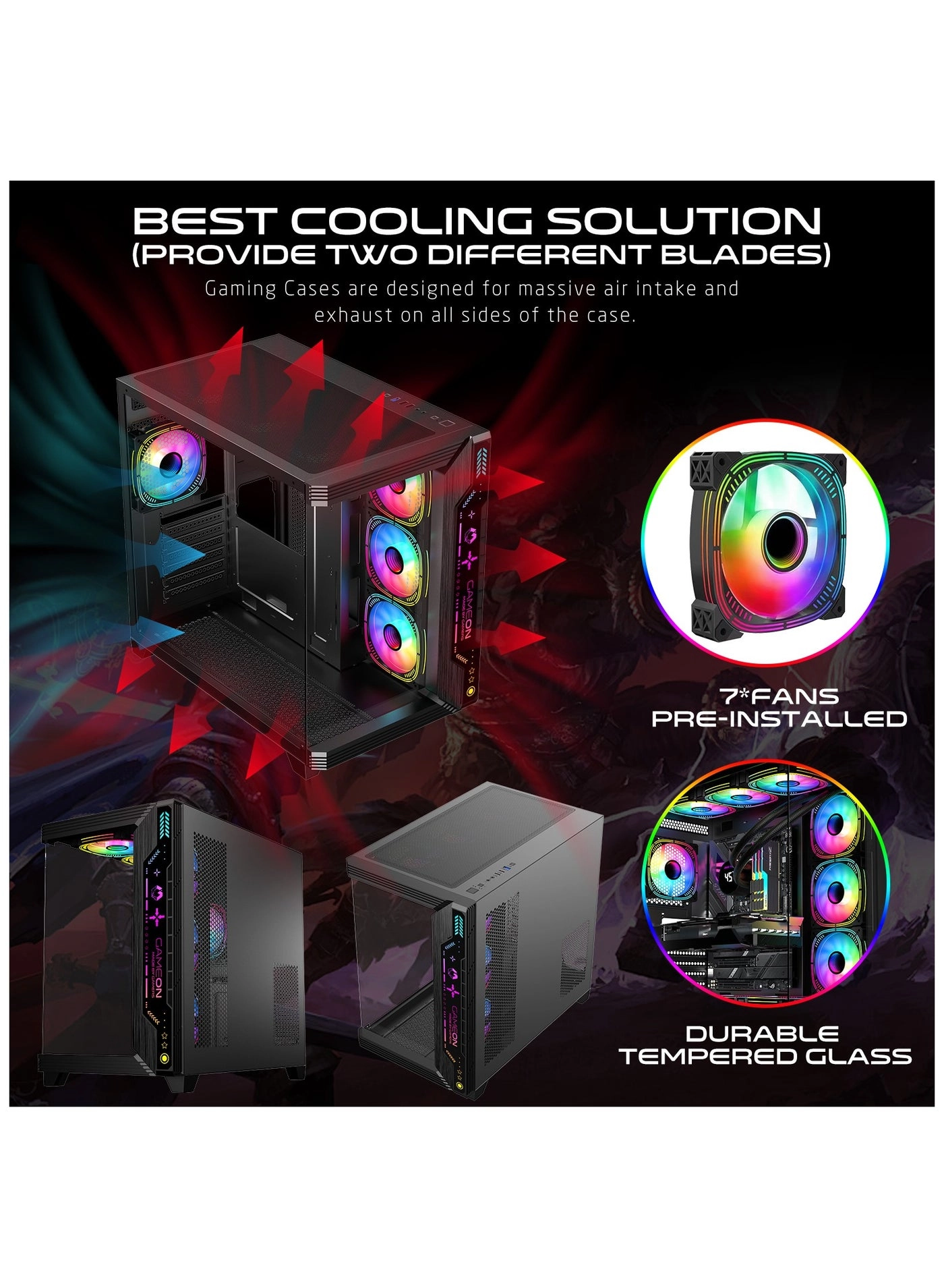 PULSE-M - Tempered glass Mid Tower