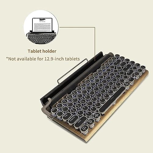 LED Backlit Retro Mechanical Keyboard - Bluetooth