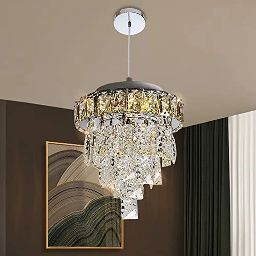 K9 Crystal Raindrop Chandelier - 20x20cm LED Flush Mounted