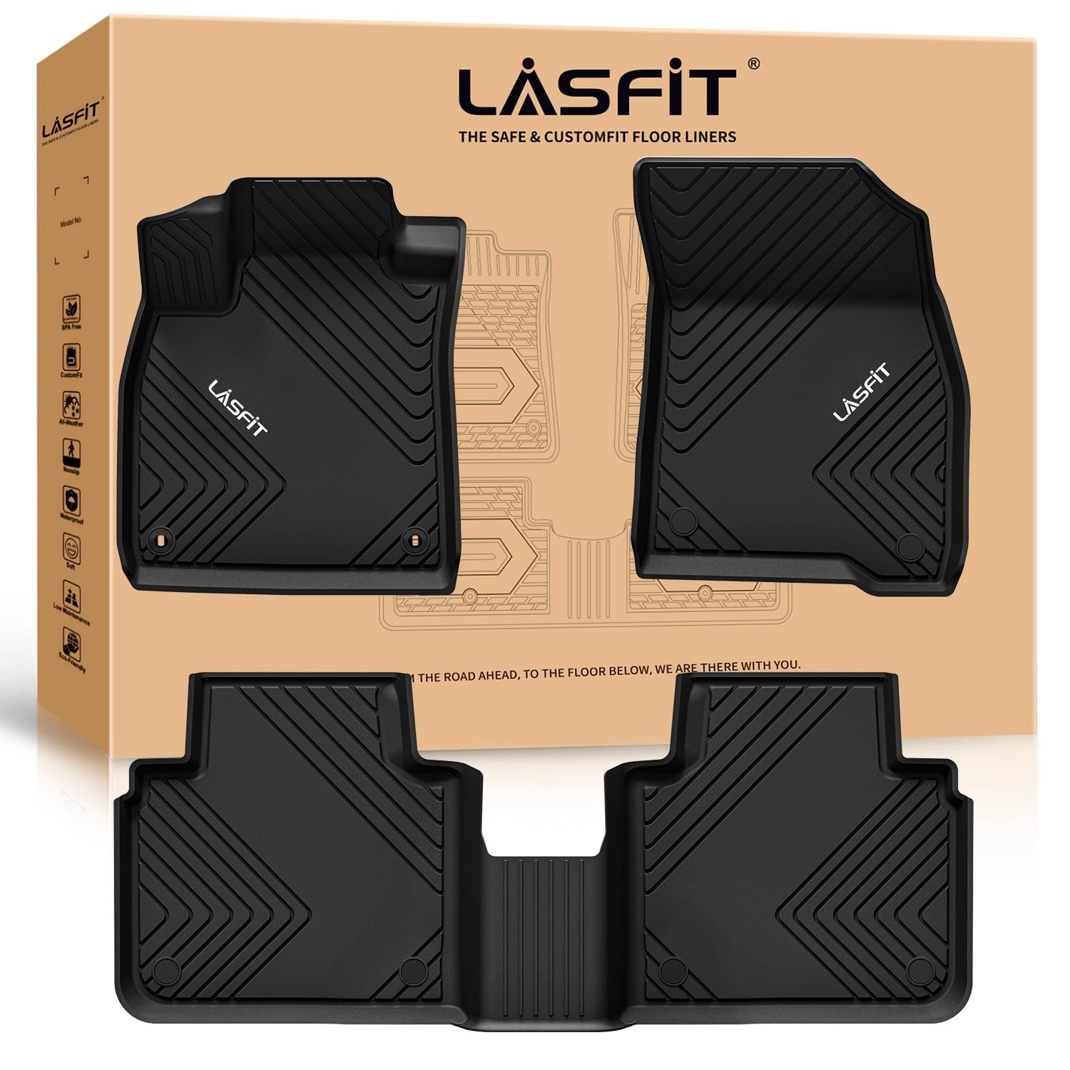 LASFIT Floor Mats for Honda Accord Sedan - 2026 2025 2024 2023