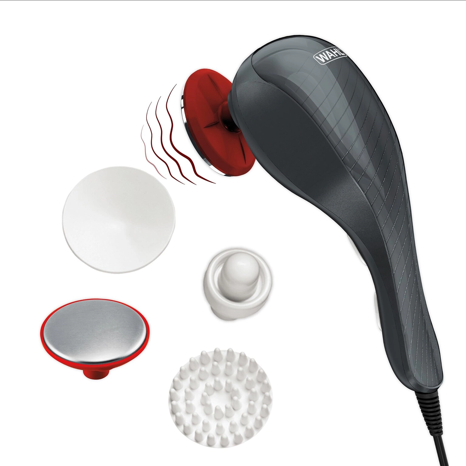 Wahl Heat Therapy Corded Vibratory Therapeutic Body Massager - Heated Handheld Two Speeds