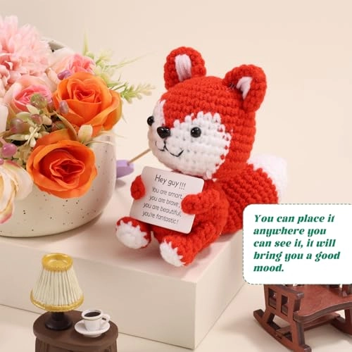 Positive Crochet Fox - 13 cm