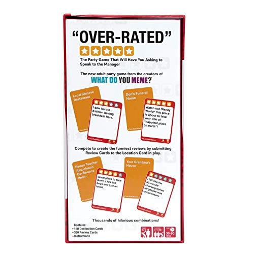Over-Rated - Adult Party Game