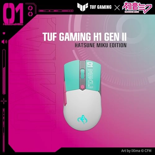 TUF Gaming Mini Wireless Mouse Hatsune Miku Edition - Bluetooth RF USB