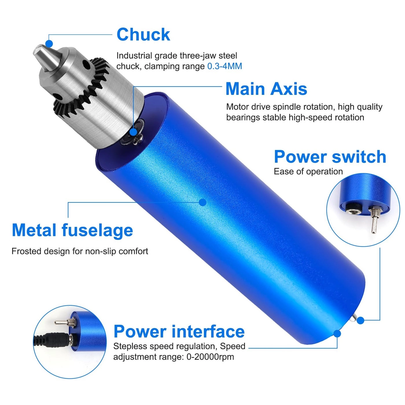 Electric Resin Polishing Kit - 110 accessories