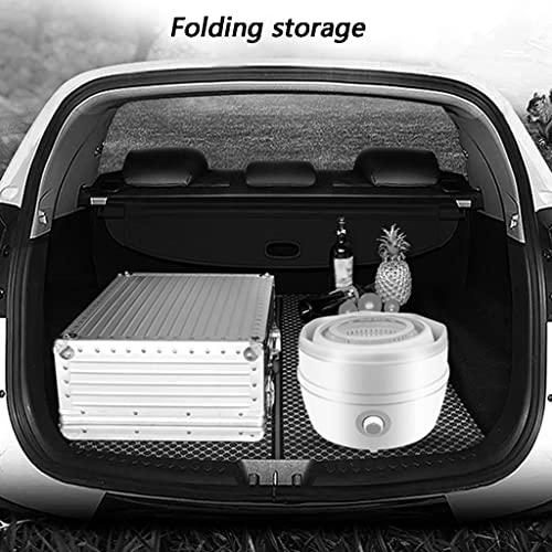 YHRJ Mini folding washing machine, Household semi-automatic laundry bucket, Knob switch + 2.5KG washing capacity (Color : C, Size : 38 * 44cm)