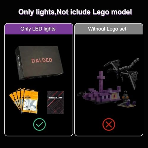 Light Kit for LEGO The Ender Dragon and End Ship 21264
