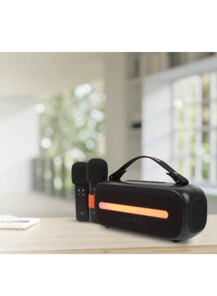 PD-STWLEP029-BK - 2 Microphones 12W