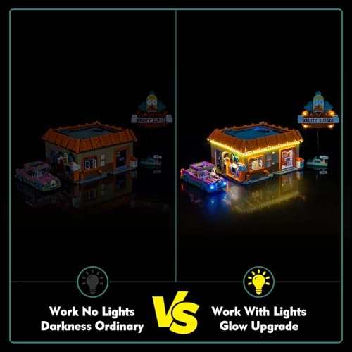 Light kit Compatible with Lego 10352 The Simpsons: Krusty Burger - RC Version