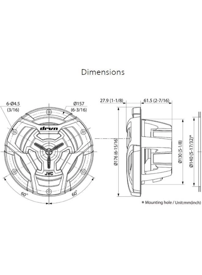 CS-DR6200M - 6.5" 150W