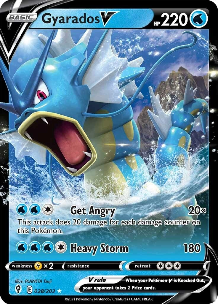 Pokemon USA, Inc. Gyarados V 028/203 - Evolving Skies