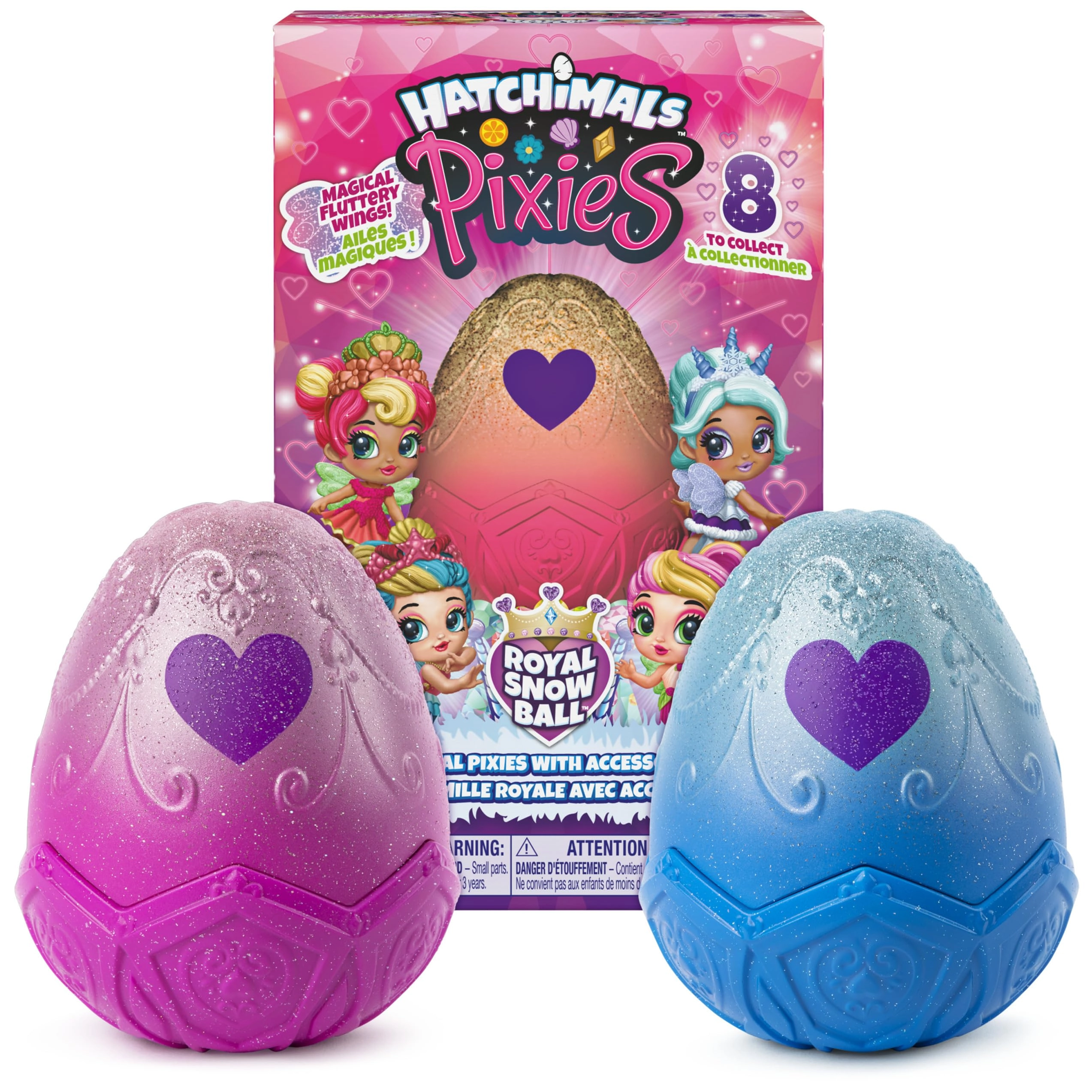 Hatchimals Pixies Royals - 2.5-Inch Collectible Dolls and Accessories (6054056) 2 pcs