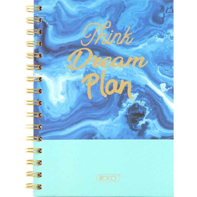 Notebook 19 X 26 cm Spiral - Grid 100 Sheets