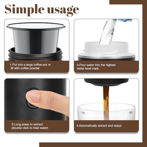 Portable Coffee Maker - ground coffee and capsules