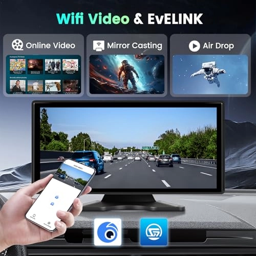 Reversing Camera - 1080P Night vision + Monitor - Wireless Carplay