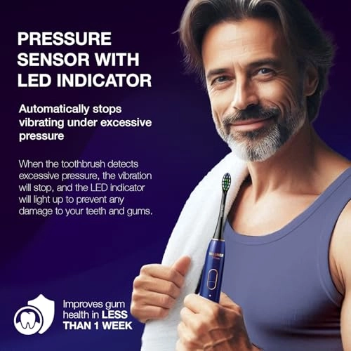 IntelliBrush - 50,000 VPM 8 Brush Heads Pressure Sensor