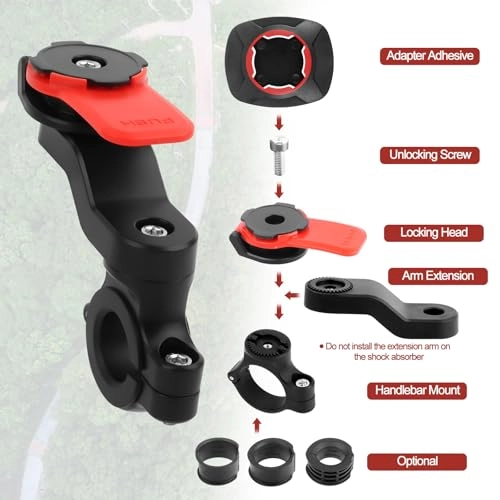 Mobile Phone Holder - Handlebar Mount 4.7-7.2 Inch