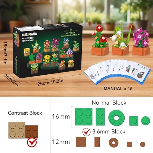 15 Flowers Plants - 1314 pcs