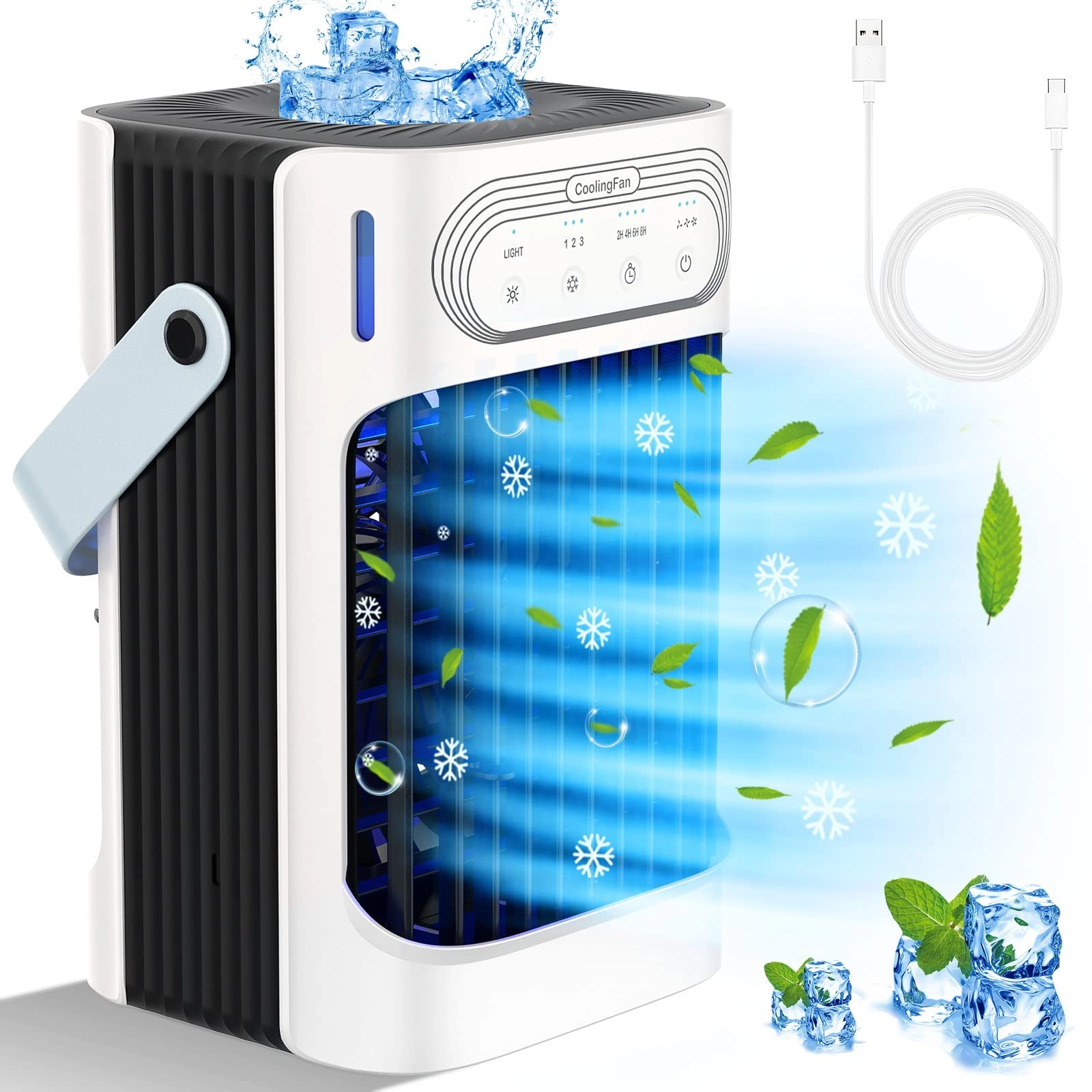 TIOKVIOP Evaporative Portable Air Cooler - 900ml