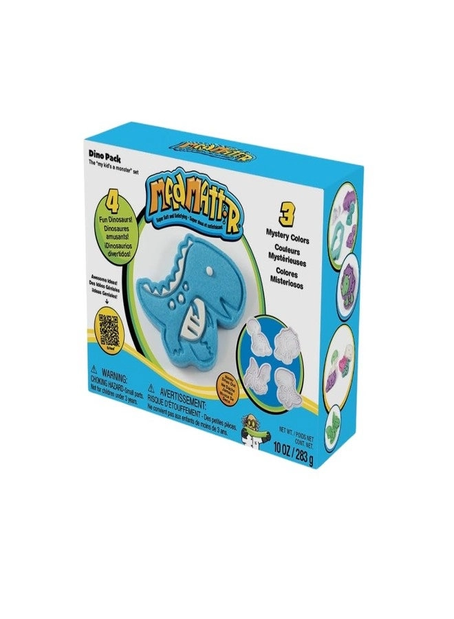MAD MATTR Dino Pack - 4 Dinosaur Molds 3 Mystery Colors