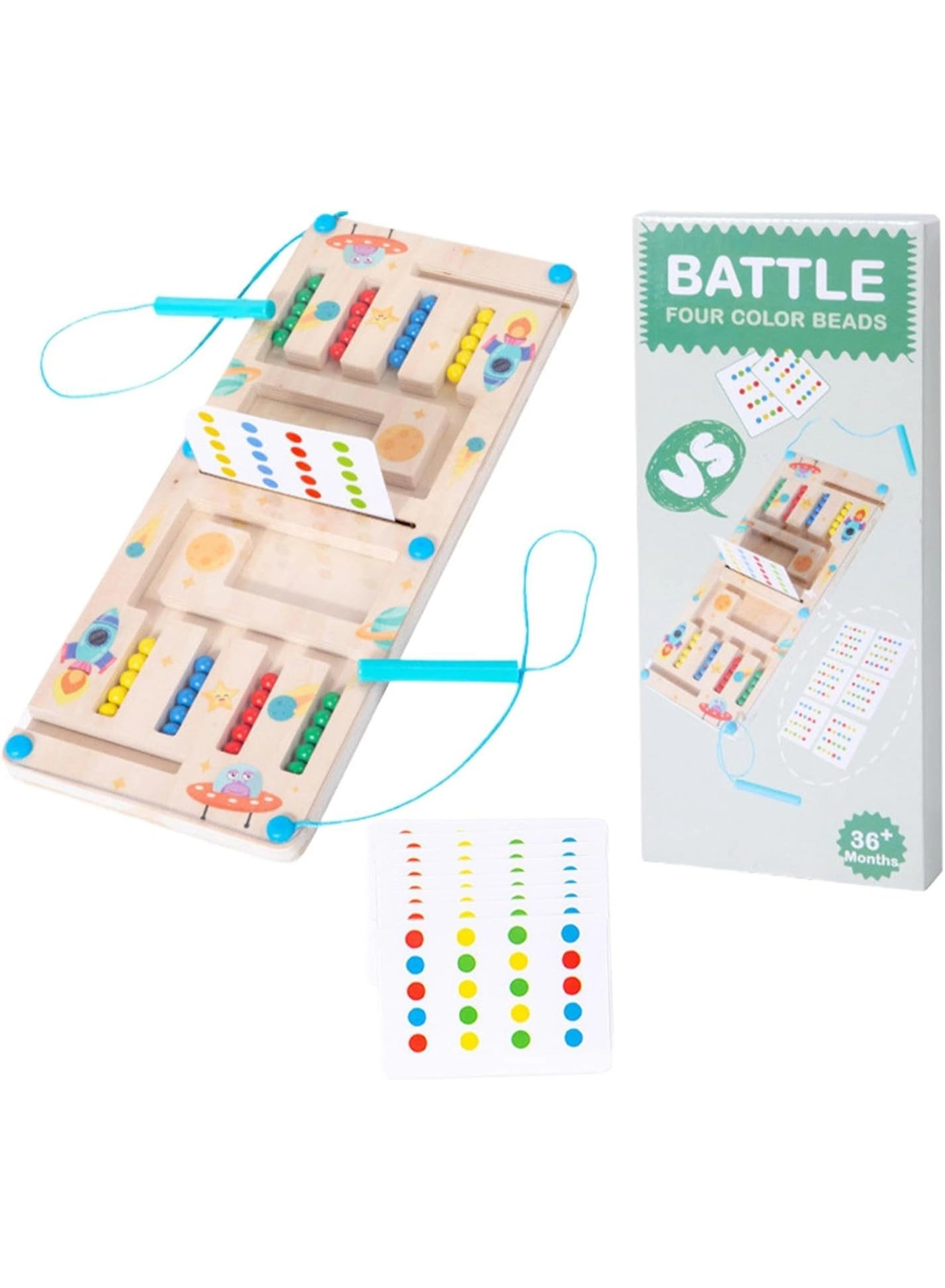 Rich Life Color Sorting Bead Game - 3 years+