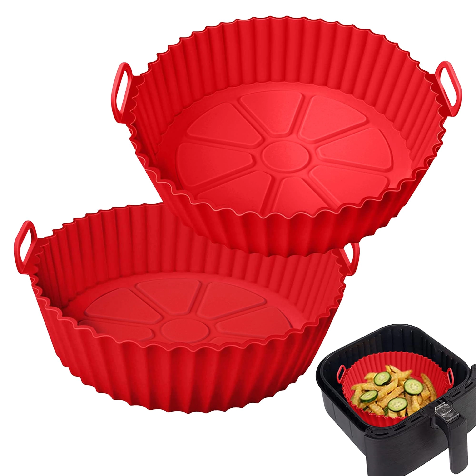 Air Fryer Silicone Liner - Silicone 2 Pack