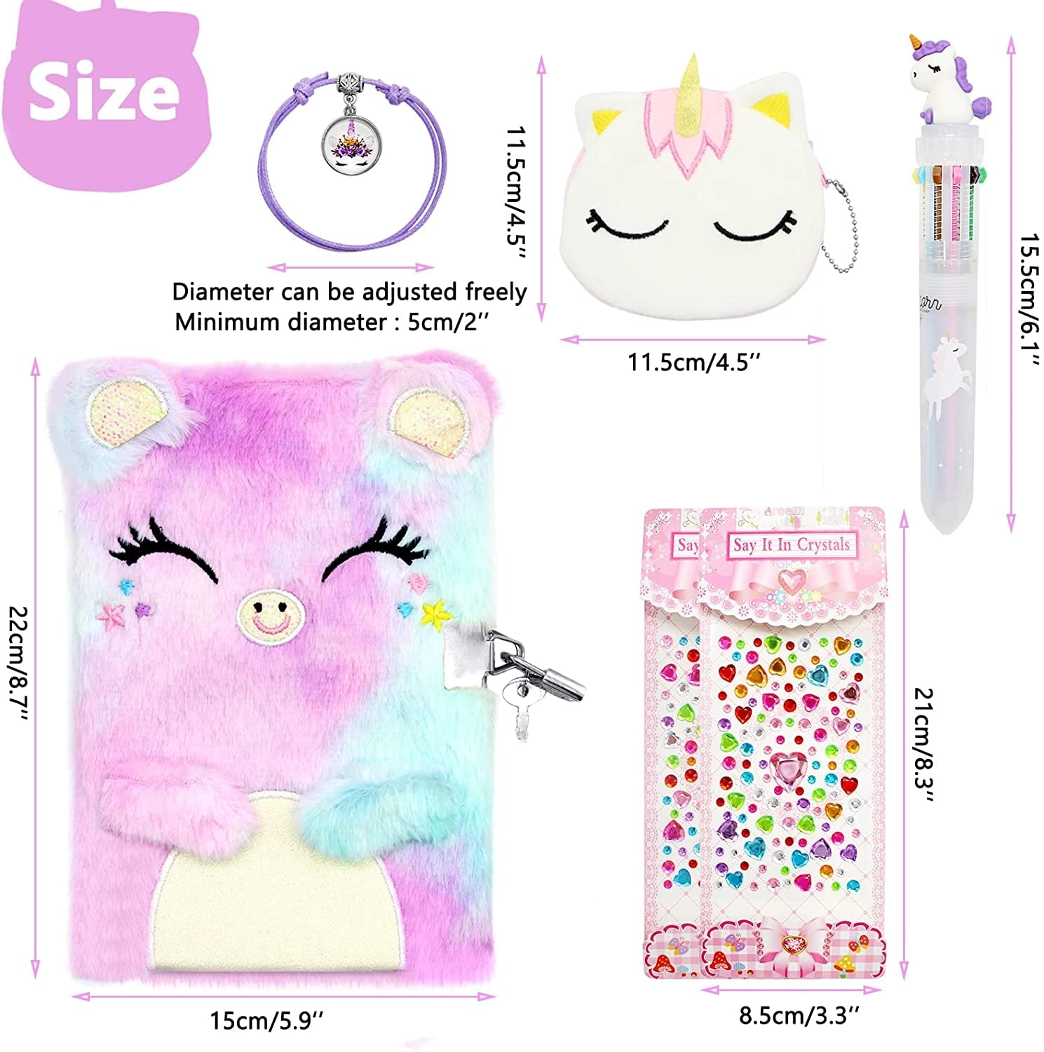 Secret Diary - A5 160 pages Lock Set