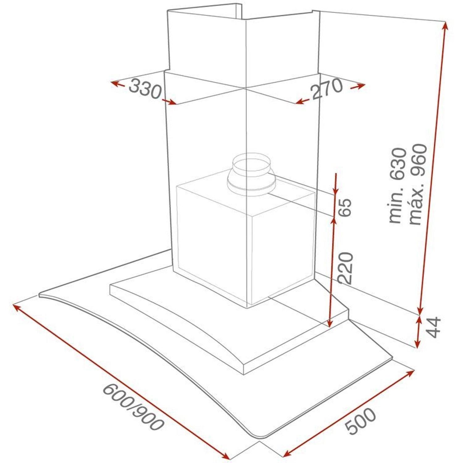NC 680 - 637 m³/h 600 millimeter