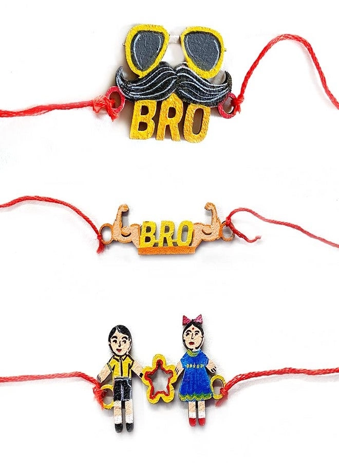 Raksha Bandhan MDF Rakhi Making DIY kit Combo