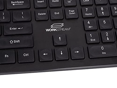 Low-Profile Spill-Resistant Silent Keyboard - Bluetooth