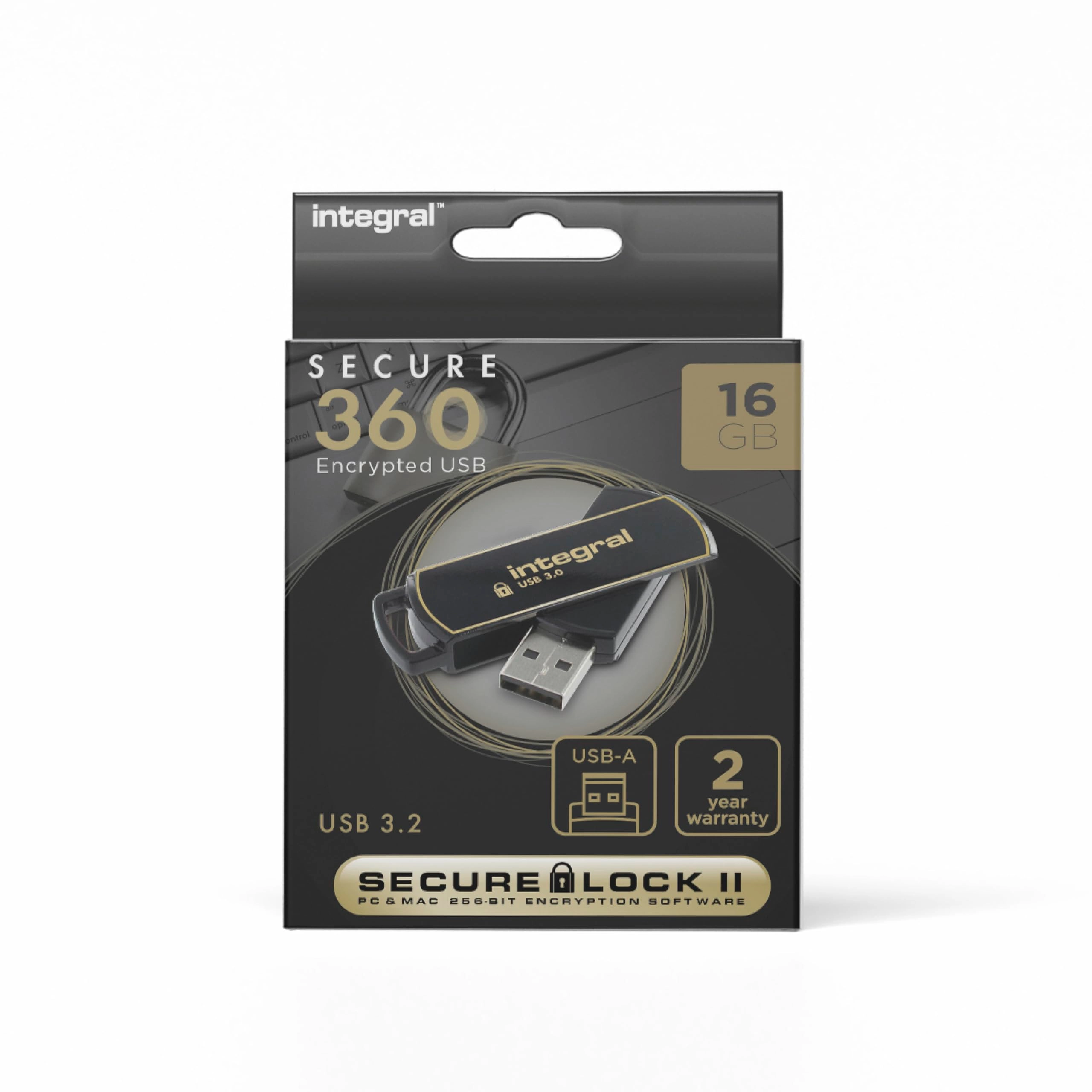 Secure 360 - USB 3.2 Gen 1 Type C & Type A 16GB