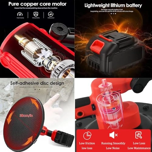 Handheld Drywall Sander - 1680W 6-speed Includes Battery