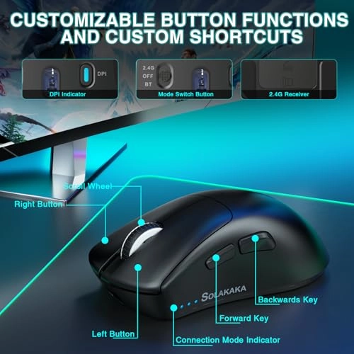 SM805 Gaming Mouse - Tri-Mode