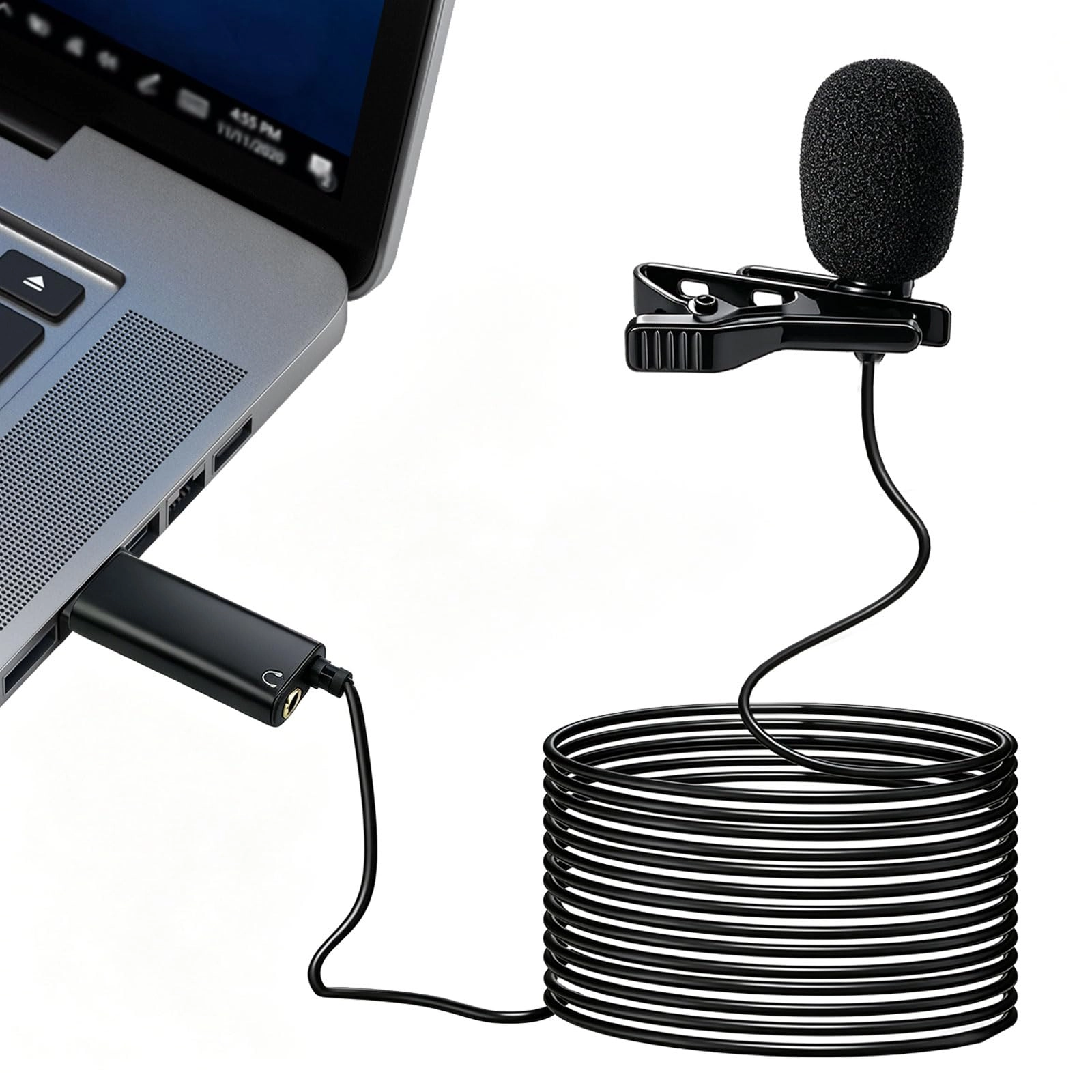 SEYUGOPTI Lavalier Lapel Microphone USB Microphone