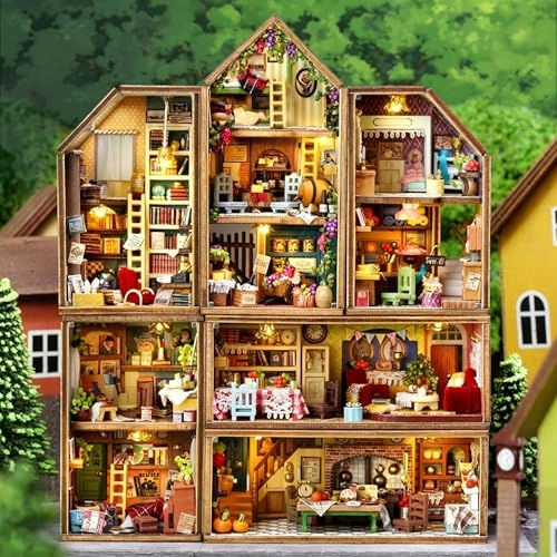Miniature House Kit - Wood with Furniture