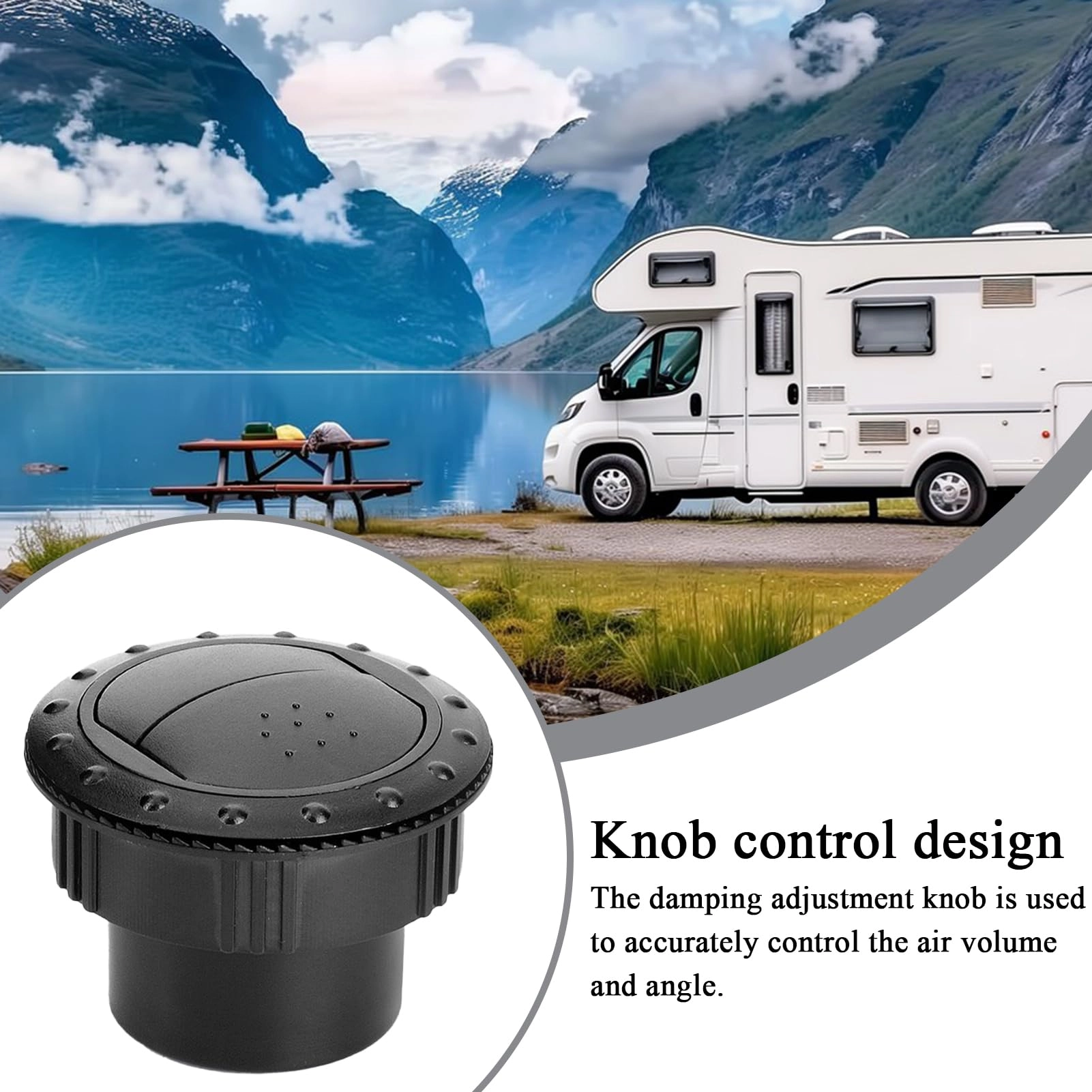 Air Conditioner Vent - Round Wind Deflector Flow Guide