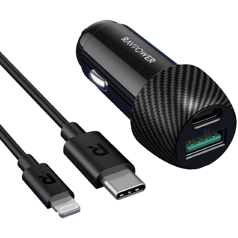 RAVPower 2-Port Car Charger - 12 VAC 3A