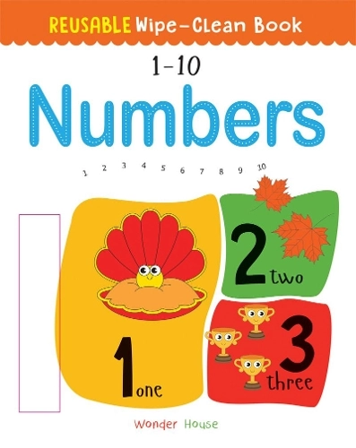 Prakash books Reusable Wipe And Clean 1-10 Numbers Cloth Book