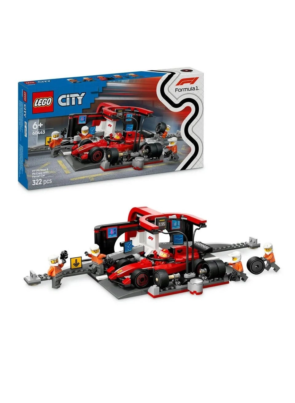 City F1 Pit Stop & Pit Crew (60443)