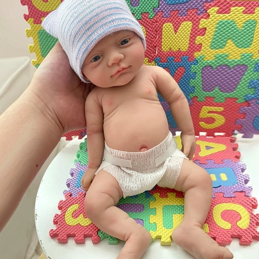 Alisa Reborn Baby Doll - 12" Micro Preemie Silicone Girl